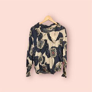 Vintage Nautical Shirt with Dagger Collar